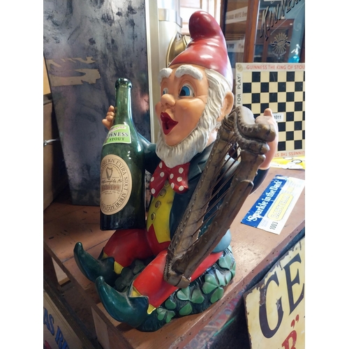 524 - Rare Ruberoid Guinness Leprechaun advertising figure {42 cm H x 32 cm W x 26 cm D}.