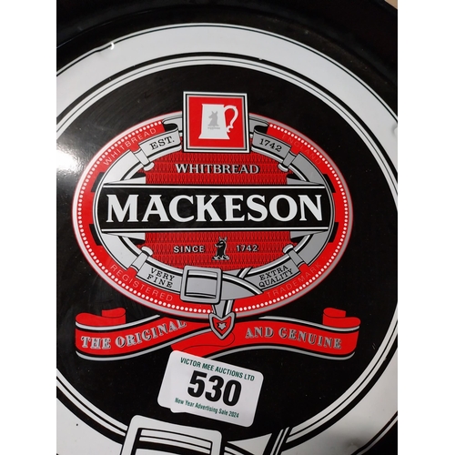 530 - Mackeson's drink's tray  {30cm Dia}.