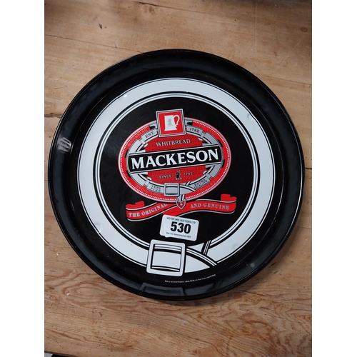 530 - Mackeson's drink's tray  {30cm Dia}.