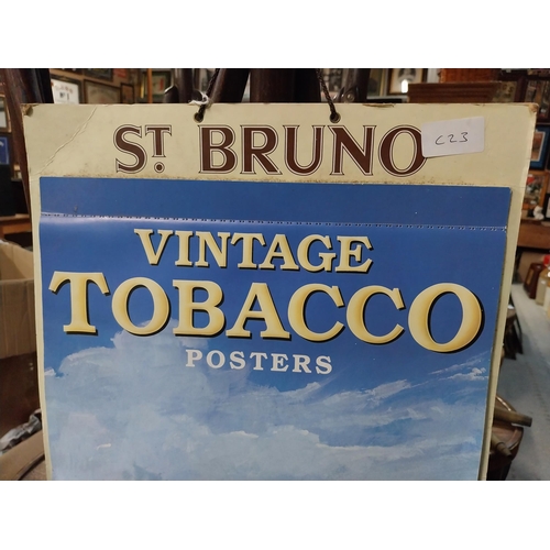 532 - Vintage Tobacco 1995 calendar. {67 cm H x 33 cm W].