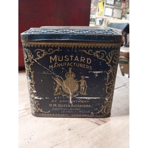 546 - Coleman's mustard advertising tin {13cm H x 22 cm W x 16cm D}.