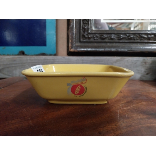 566 - Pair of Weetabix ceramic bowls. {5 cm H x 14 cm W x 14 cm D}.