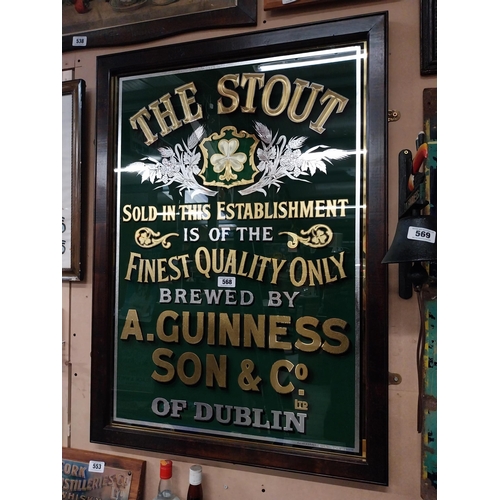 568 - The Stout Sold in this establishment is of the finest quality brewed by A Guinness and Son and Co of... 