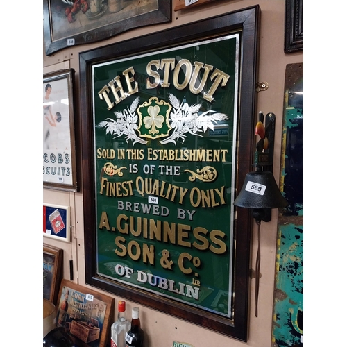 568 - The Stout Sold in this establishment is of the finest quality brewed by A Guinness and Son and Co of... 