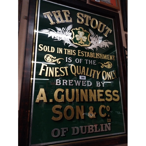 568 - The Stout Sold in this establishment is of the finest quality brewed by A Guinness and Son and Co of... 