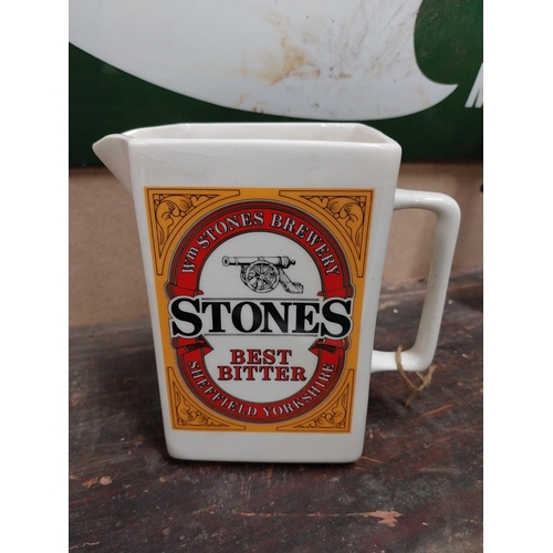 6 - Benson and Hedges advertising water jug {15 cm H x 9 cm W} and Stones Best Bitter ceramic advertisin... 