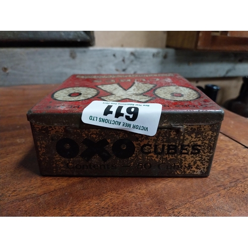 611 - Fynnon Salt for Rheumatism {11 cm H x 8 cm W x 5 cm D} and Oxo Cube {5 cm H x 12 cm W x 12 cm D} and... 