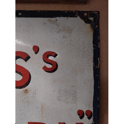 62 - Will's Bulwark Cut Plug tobacco enamel advertising sign. {91 cm H x 61 cm W}.