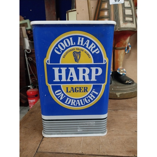 84 - Harp Lager counter font. {23 cm H x 16 cm  W x 13 cm D}.