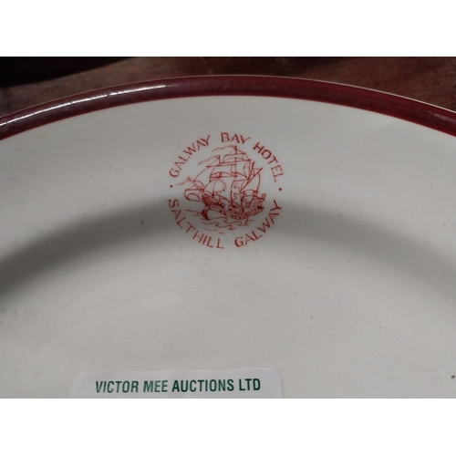 866 - Galway Bay Hotel Salthill Arklow pottery plate. {26 cm Dia.}.