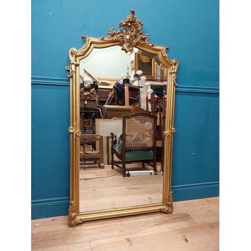 121 - Good quality gilt overmantle in the Victorian style. {175 cm H x 100 cm W}.