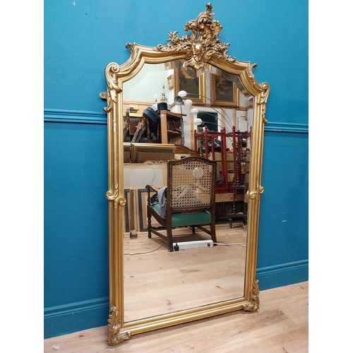 121 - Good quality gilt overmantle in the Victorian style. {175 cm H x 100 cm W}.