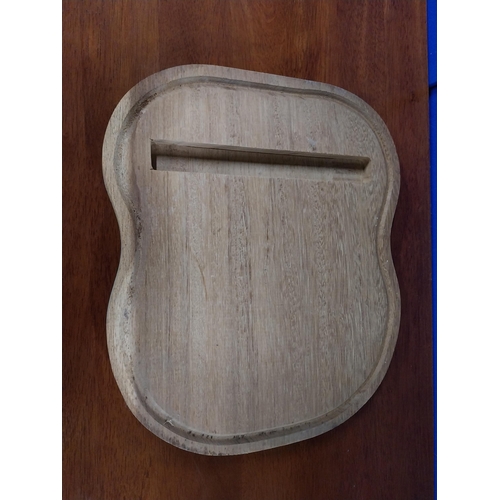 169 - Pair of hardwood chopping boards. {30 cm H x 35 cm W}.