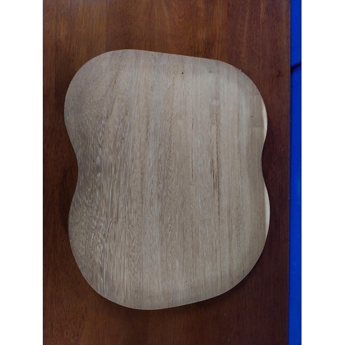 169 - Pair of hardwood chopping boards. {30 cm H x 35 cm W}.