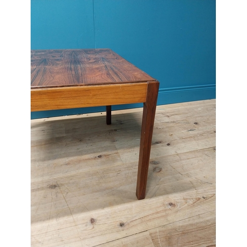 171 - Mid century rosewood coffee table { 51cm H X 70cm Sq. }.