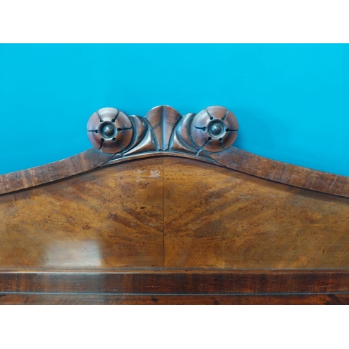 182 - William IV mahogany coat and hat rack {55 cm H x 100 cm W x 20 cm D}.