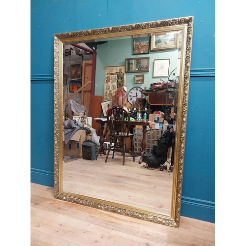 185 - Gilt framed mirror in the Victorian style. { 131cm H X 100cm W }.