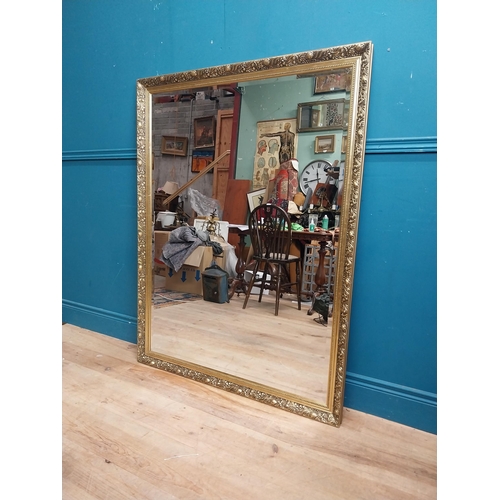 185 - Gilt framed mirror in the Victorian style. { 131cm H X 100cm W }.