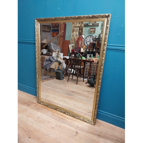 185 - Gilt framed mirror in the Victorian style. { 131cm H X 100cm W }.