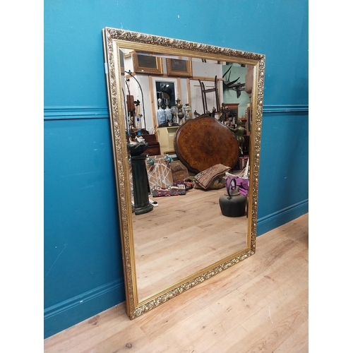 185 - Gilt framed mirror in the Victorian style. { 131cm H X 100cm W }.