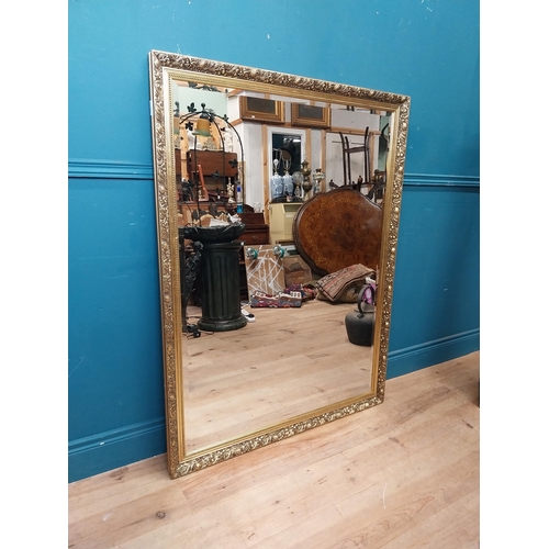 185 - Gilt framed mirror in the Victorian style. { 131cm H X 100cm W }.