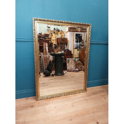 185 - Gilt framed mirror in the Victorian style. { 131cm H X 100cm W }.