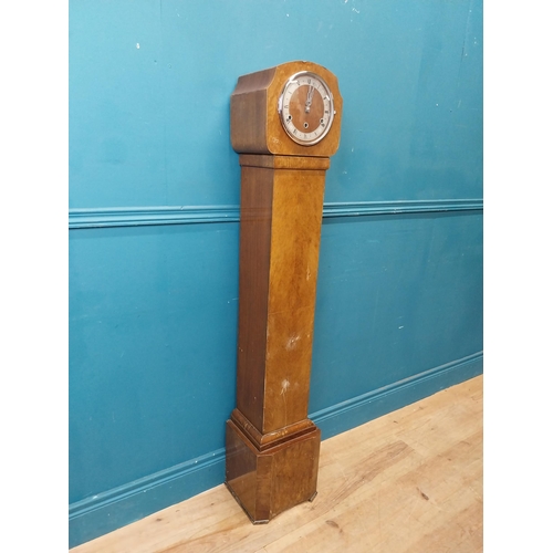 188 - Art Deco walnut grand daughter clock.