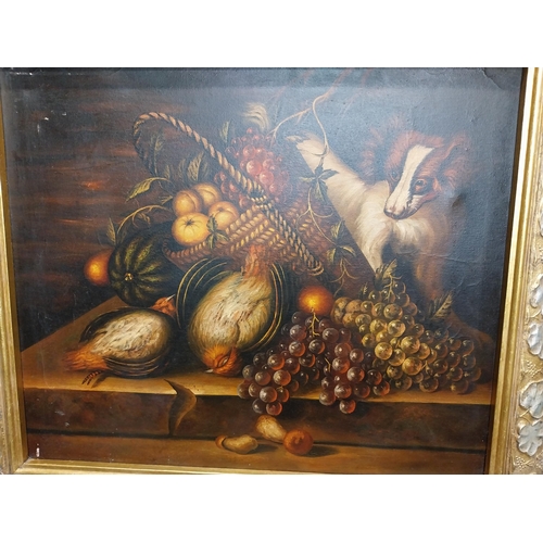 240 - Good quality oleograph mounted in gilt frame - Still Life.  {72 cm H x 82 cm W}.