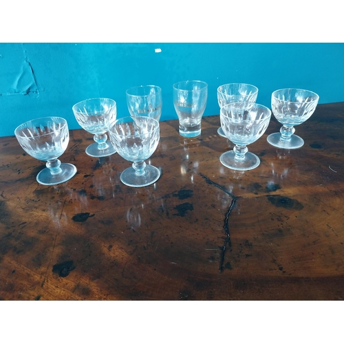 748 - Collection of cut crystal and other glasses.{ cm H  cm W cm D}.