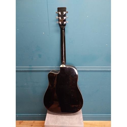 39A - Axman 6 string electric acoustic Guitar {105 cm H x 41 cm W x 40 cm D}.