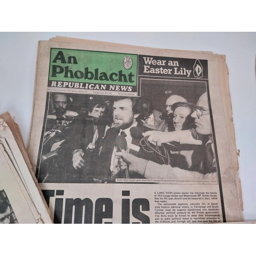 105 - Collection of 1970's and 1980's An Phoblacht papers.