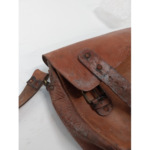 111 - Two 19th C. leather bags.