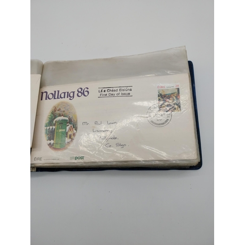 114a - Album of early 1990's Irish first day cover stamp set.