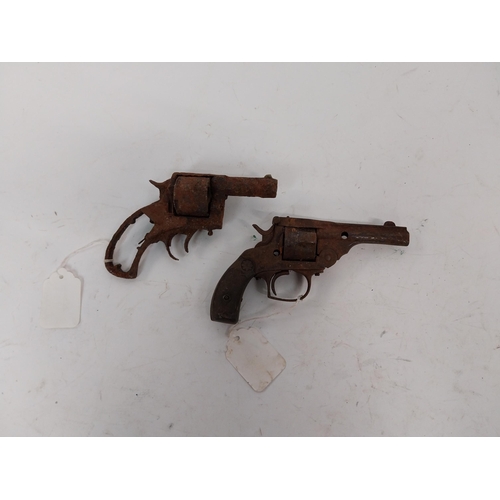 125 - Late 19th C. deactivated bulldog revolver and another in need of restoration.