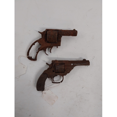 125 - Late 19th C. deactivated bulldog revolver and another in need of restoration.