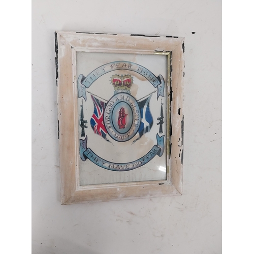 133 - Framed 1970's UVF Have No Fear print. {36 cm H x 29 cm W}.