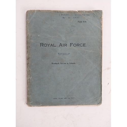 173 - Royal Airforce Navigation Logbook WJ Eames Pilot WWII D Day Veteran Enniskillen also including photo... 