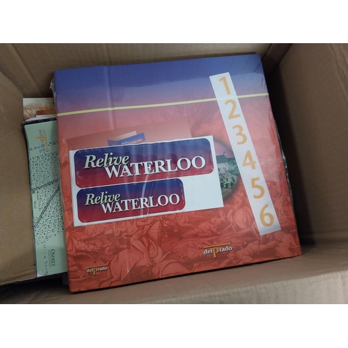 218a - Box of The Road to Waterloo paperbacks.