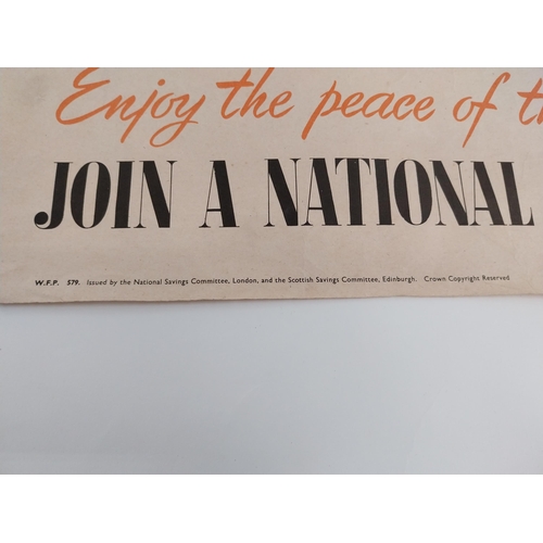 222 - Shipping Through the Ages and Enjoy the Peace of the Homeland Join A National Savings Club advertisi... 