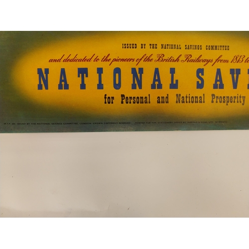 223 - For Britain Keep on Saving and History of the British Railways National Savings Club advertising pos... 