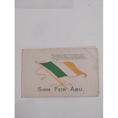 281 - 1920's Sinn Fein postcard and Christmas card.