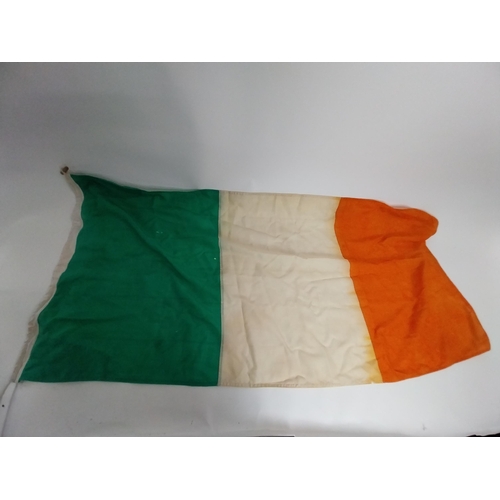 286 - Gorevan Bros Ltd Dublin original Irish Linen Tri - Colour Flag. {80 cm H x 174 cm W}.