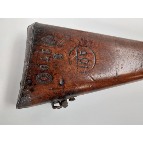 3 - 19th C. UVF  Veterelli Rifle stamped For God and Ulster. {135 cm L}.