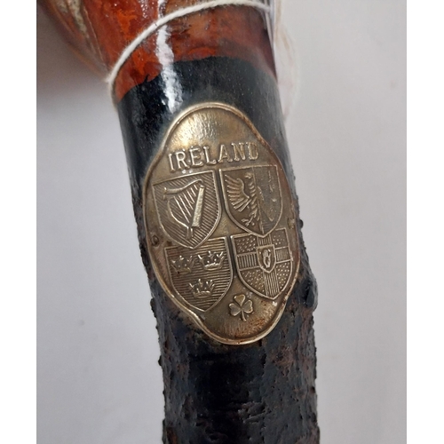 302 - Blackthorn Shilleleagh with metal label with four provinces Ireland. {94 cm L}.