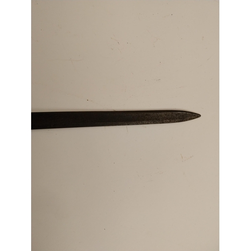 318 - 1872 French Officer's sword. {96 cm L x 10 cm W}.