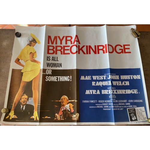 336 - Myra Breckinridge Is All Woman or Something film poster.  American comedy film based on Gore Vidal's... 