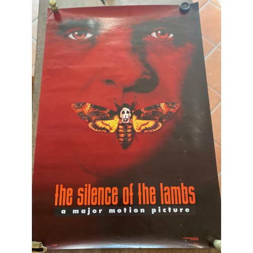 355 - Silence of the Lambs film Poster (double sided)Horror/Crime starring Anthony Hopkins and Jodie Foste... 