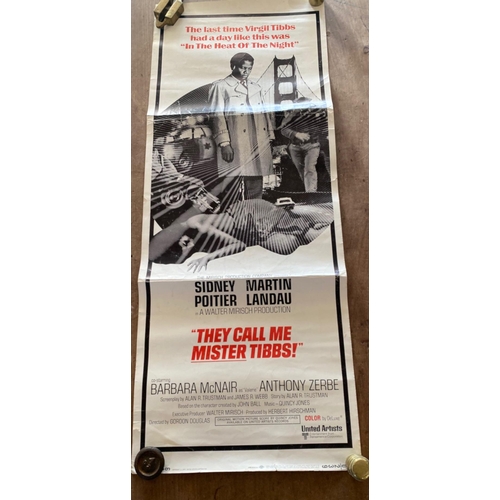 367 - They Call me Mr Tibbs (Mystery/Thriller Starring Sidney Poitier {35 cm H x  91 cm W}.