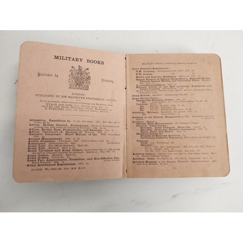 378 - Military Book Musketry Regulations Part 1 1909.