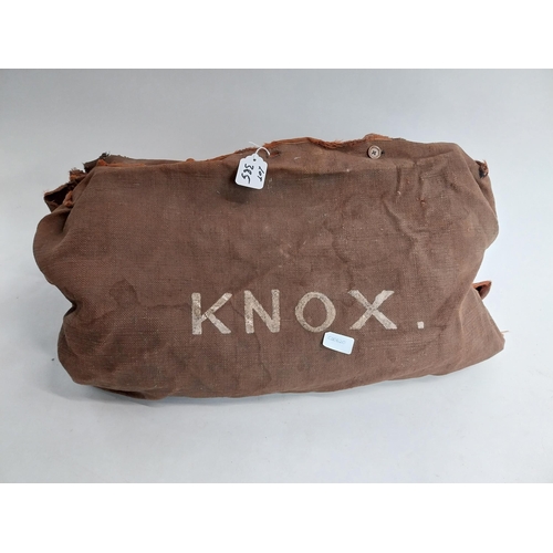 385 - Knox hold all and Kit Bag with cream stripe.